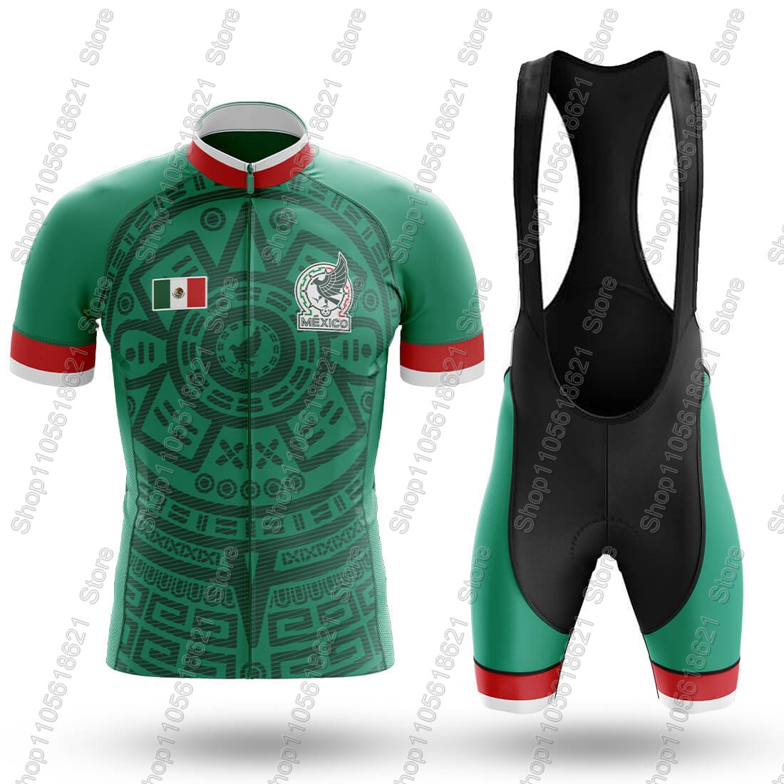 Mountain Biking New Mexico - 2026 Mexiko Nationalmannschaft Radsport-Trikot-Set Sommer Fahrradbekleidung