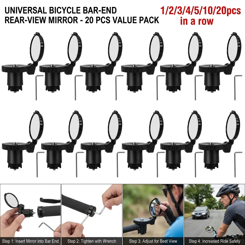 Mountain Biking Definition - Outdoor-Fahrrad-Rückspiegel aus Acryl, konvex, für Rennräder