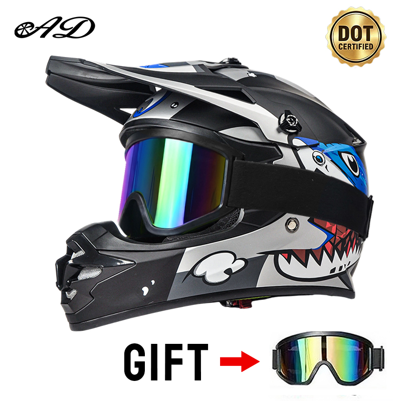 Mountain Biking For Kids - DOT-Zertifizierte Kinder-Motorradhelme Geeignet für Offroad-Straßenfahrten Mountainbike-Helm